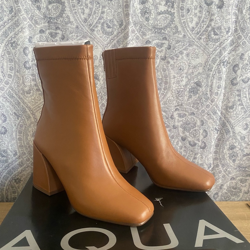 AQUA AQ-Cognac 
Women's Julie High Heel Booties - 100% Exclusive